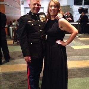 Ralph Lauren Navy Gown Size 14